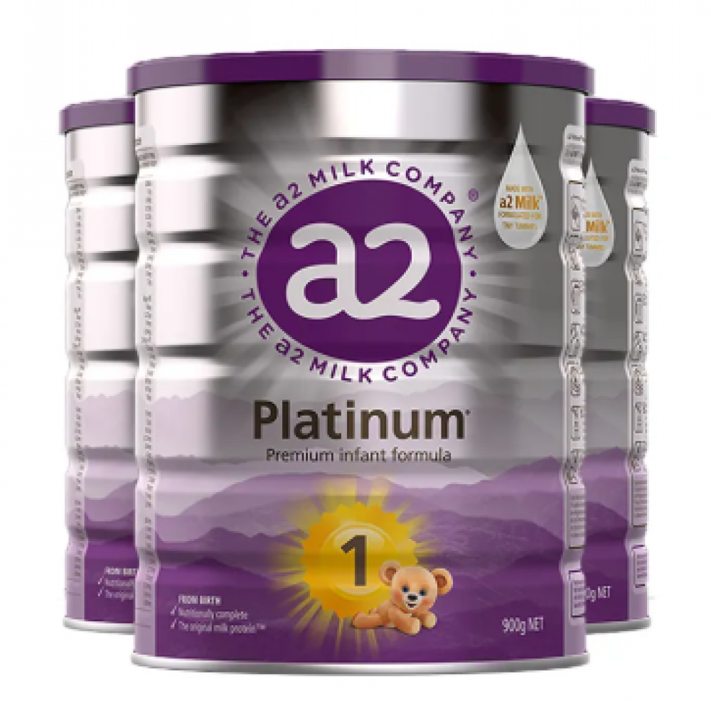 A2 白金版 1段(0-6月) 婴幼儿配方奶粉 900g*3罐