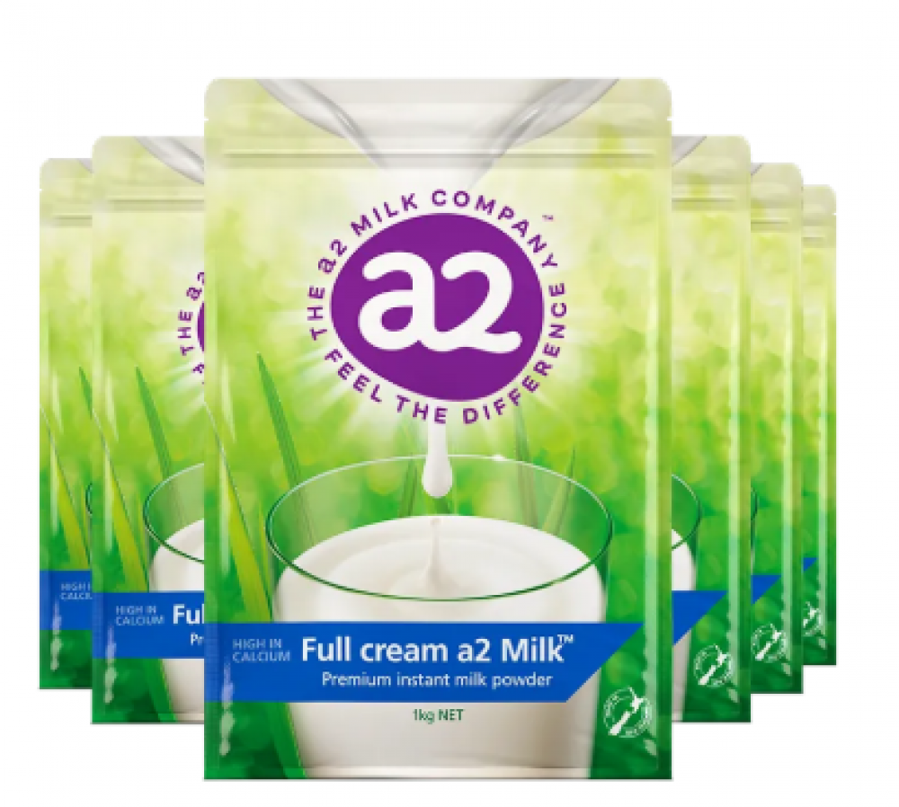 A2 成人奶粉 高钙全脂奶粉 1kg*6